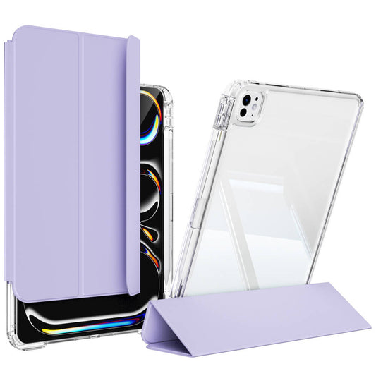 Apple iPad Pro 11 2024 Case Magnetic Detachable Airbag Zore Sliding Tablet Case Lavender