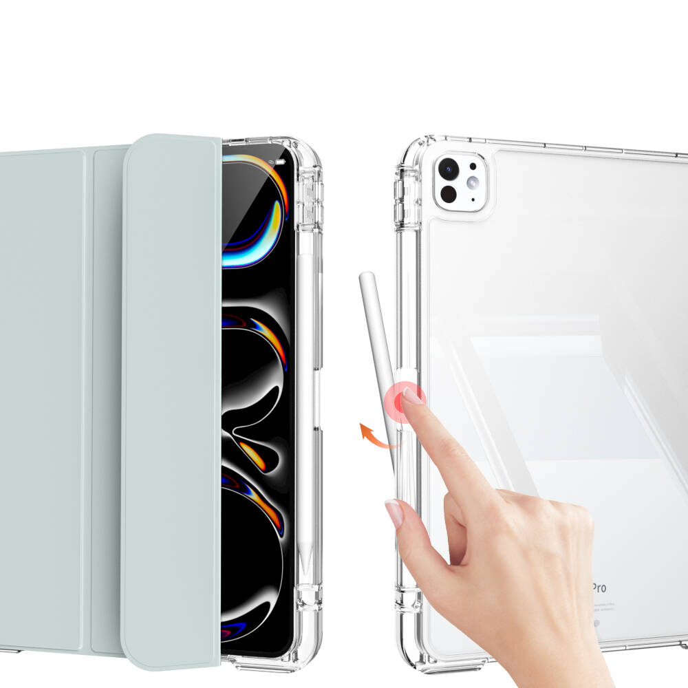 Apple iPad Pro 11 2024 Case Magnetic Detachable Airbag Zore Sliding Tablet Case Lavender