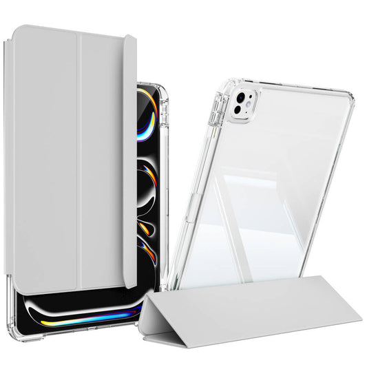 Apple iPad Pro 11 2024 Case Magnetic Detachable Airbag Zore Sliding Tablet Case Gray
