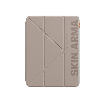 Apple iPad Pro 11 2024 Kılıf SkinArma Kabartma Baskı Tasarımlı 360 Tam Koruma Arkası Şeffaf Standlı Gamma Kılıf