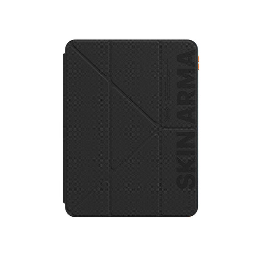 Apple iPad Pro 11 2024 Kılıf SkinArma Kabartma Baskı Tasarımlı 360 Tam Koruma Arkası Şeffaf Standlı Gamma Kılıf