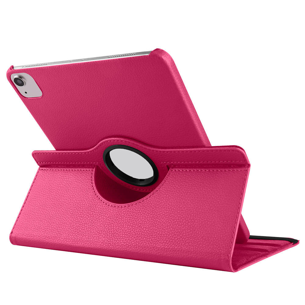 Apple iPad Pro 11 2024 Zore Rotating Stand Case Pink Dark