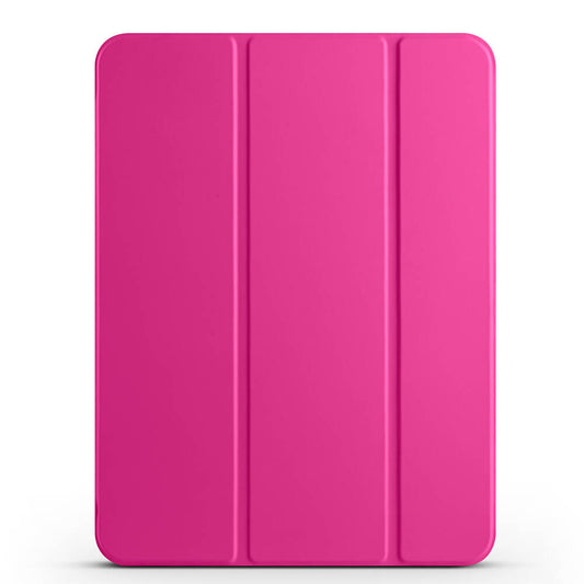 Apple iPad Pro 11 2024 Zore Smart Cover with Pencil Compartment and Stand 1-in-1 Case Pink Dark