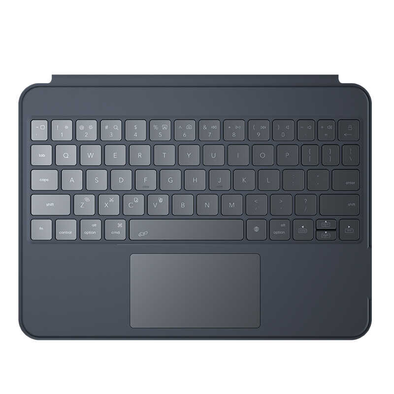 Apple iPad Pro 12.9 2020 (4.Nesil) Benks KB02 Kablosuz Klavyeli Kılıf Gri