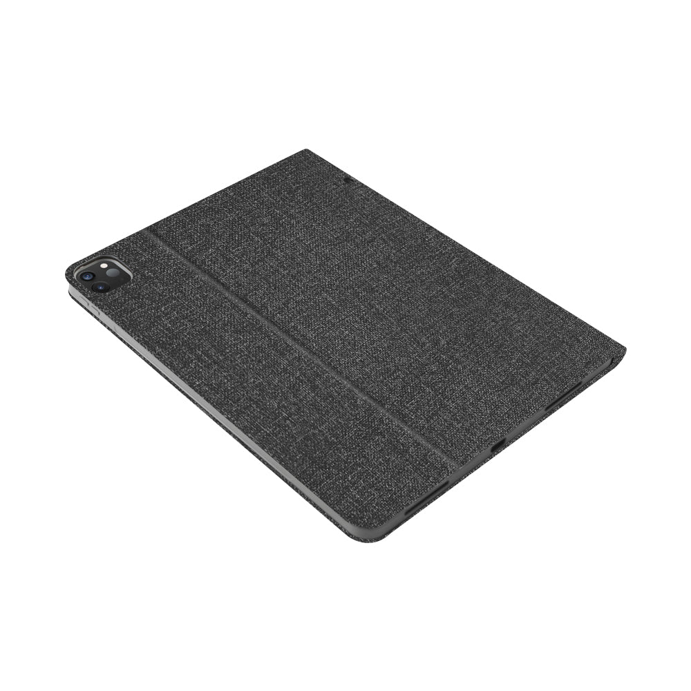 Apple iPad Pro 12.9 2020 Raptic Smartstyle Stand Case with Pencil Compartment Black
