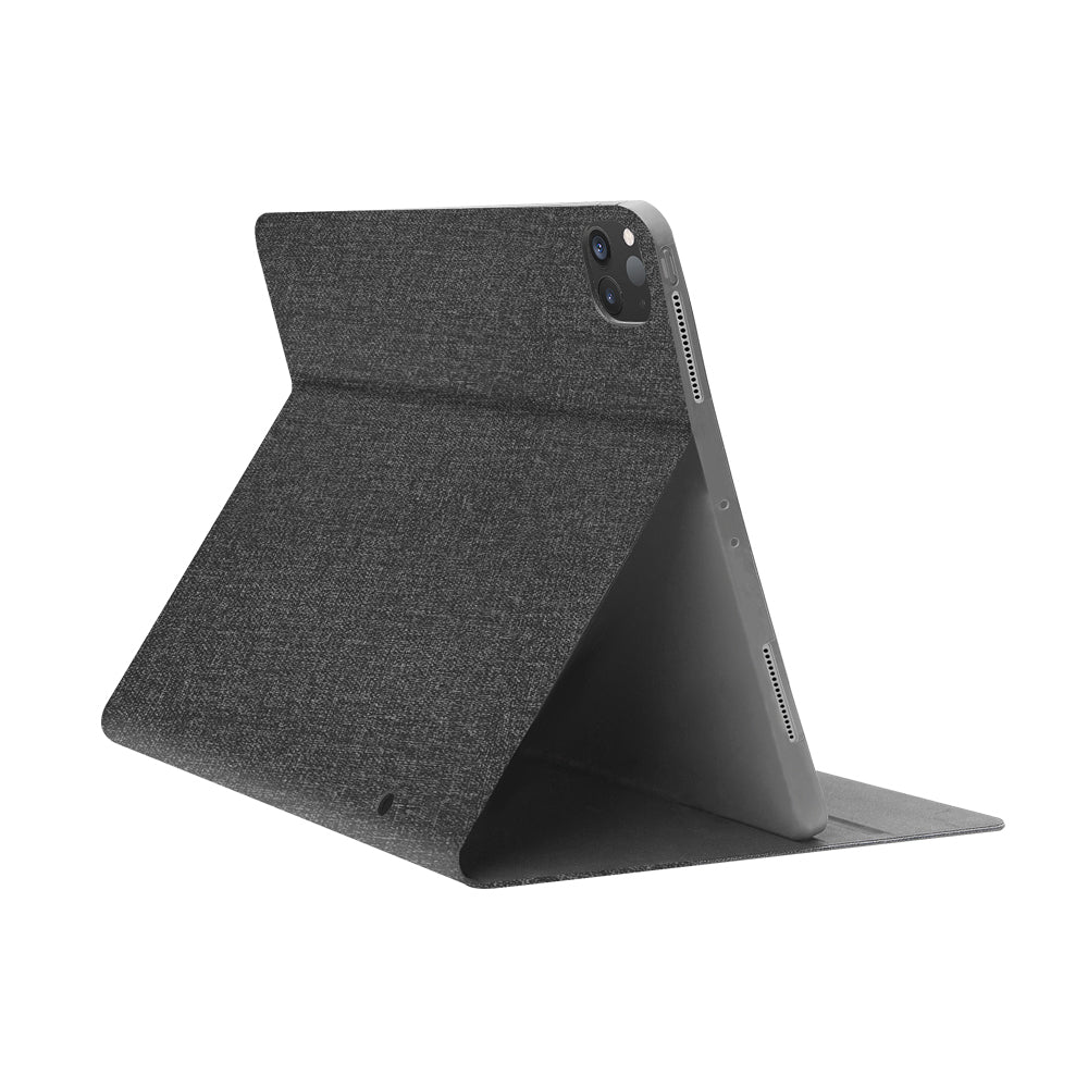 Apple iPad Pro 12.9 2020 Raptic Smartstyle Stand Case with Pencil Compartment Black
