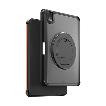 Apple iPad Pro 12.9 2021 (5.Nesil) Wiwu MK-007 Combo Pro Kalem Bölmeli Klavyeli Standlı Kılıf Siyah