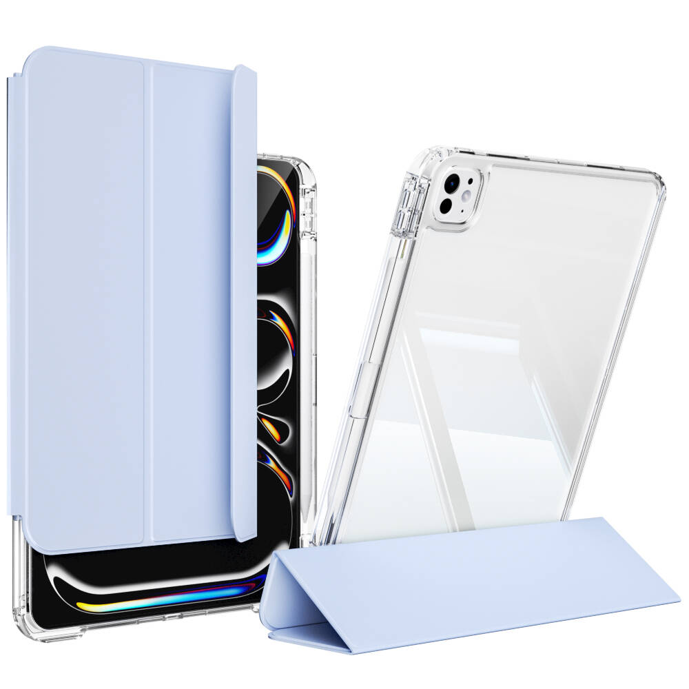 Apple iPad Pro 13 2024 Case Magnetic Detachable Airbag Zore Sliding Tablet Case Blue Light