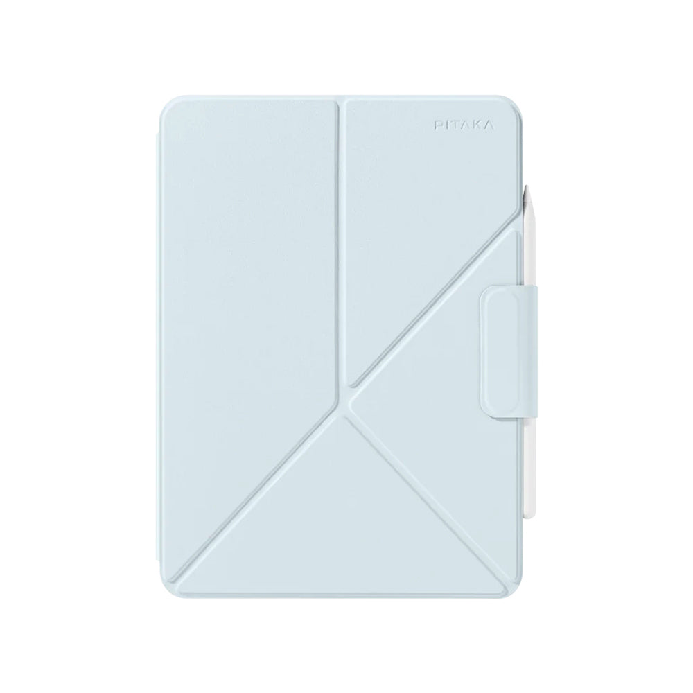 Apple iPad Pro 13 2024 Pitaka MagEZ Folio 2 Case with Pencil Compartment and Stand White