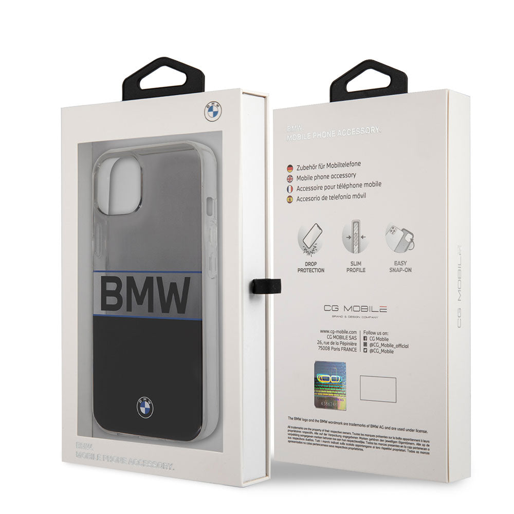 Apple iPhone 11 Case BMW Frosted Transparent Hard PC Cover Transparent-Black