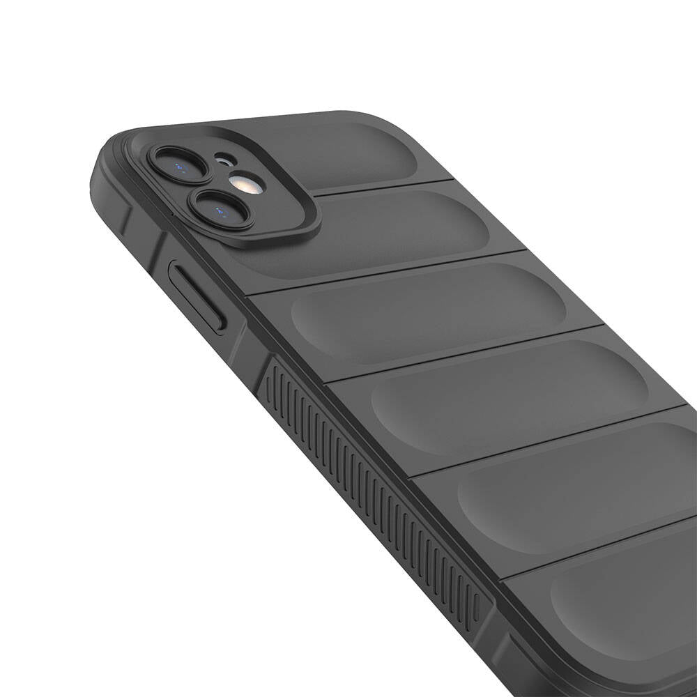 Apple iPhone 11 Case Flexible TPU Hollow Back Surface Design Zore Ethnic Silicone Cover Black