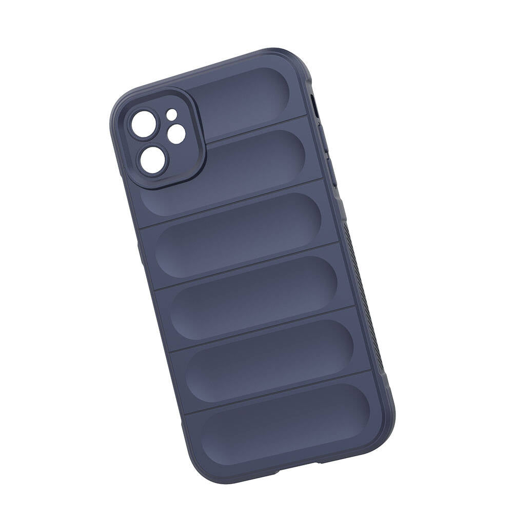Apple iPhone 11 Case Flexible TPU Hollow Back Surface Design Zore Ethnic Silicone Cover Dark Green