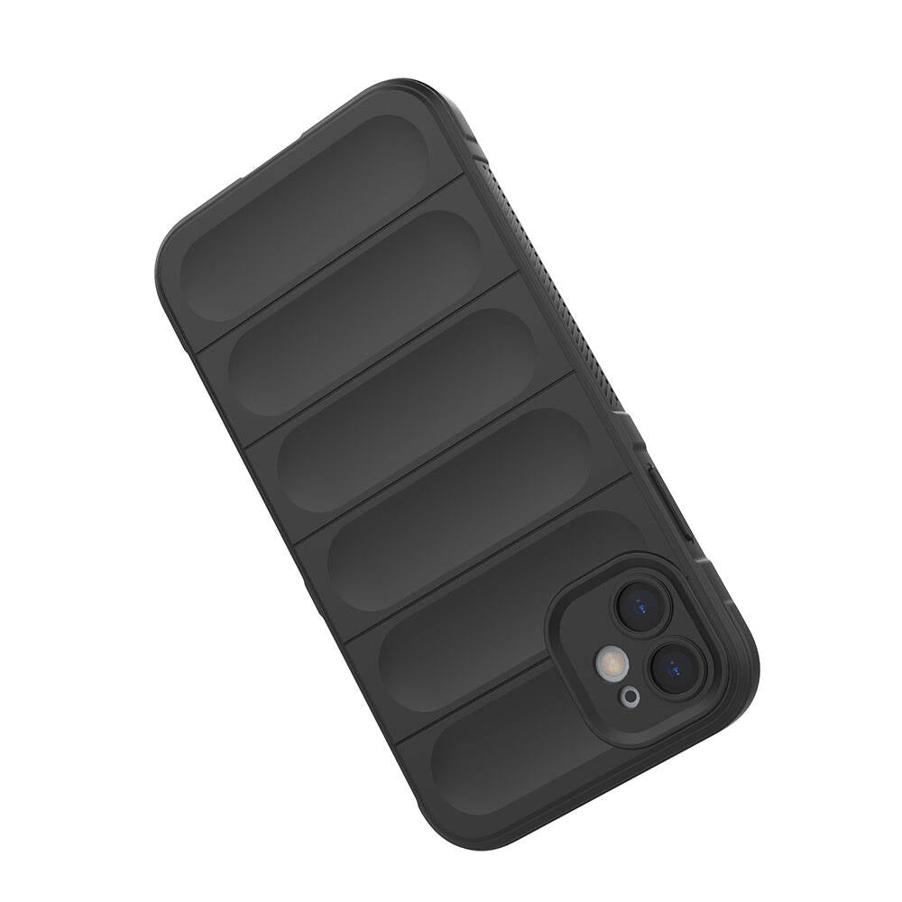 Apple iPhone 11 Case Flexible TPU Hollow Back Surface Design Zore Ethnic Silicone Cover Black
