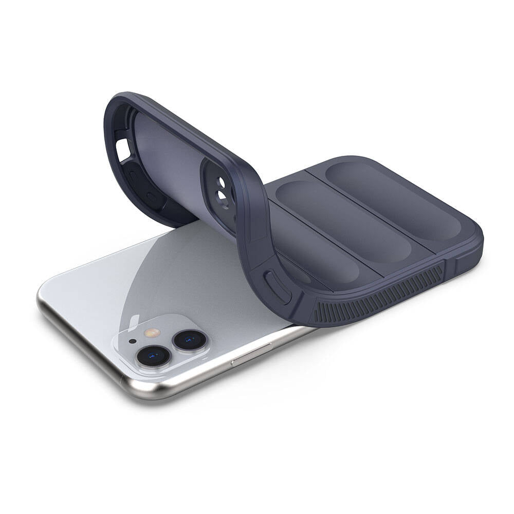 Apple iPhone 11 Case Flexible TPU Hollow Back Surface Design Zore Ethnic Silicone Cover Black