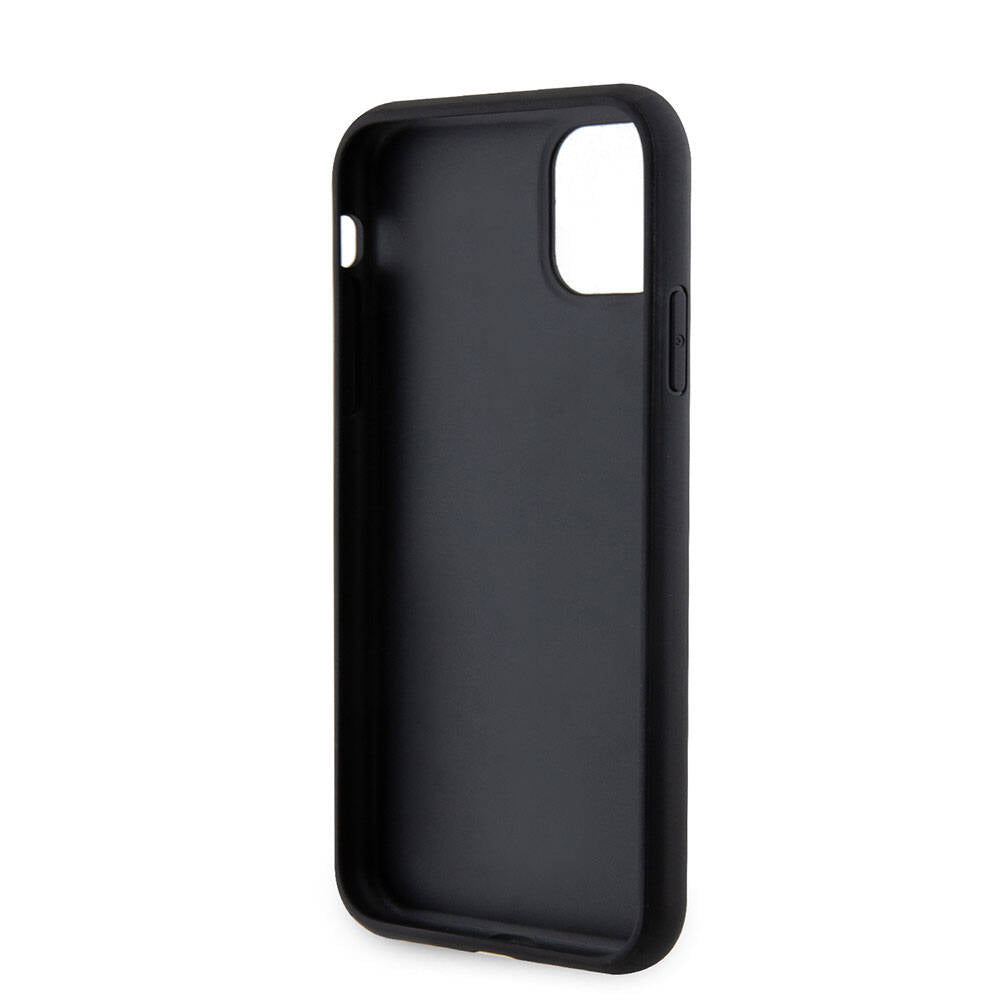 Apple iPhone 11 Case Guess Original Licensed 4G Large Metal Logo Glitter Cover Black