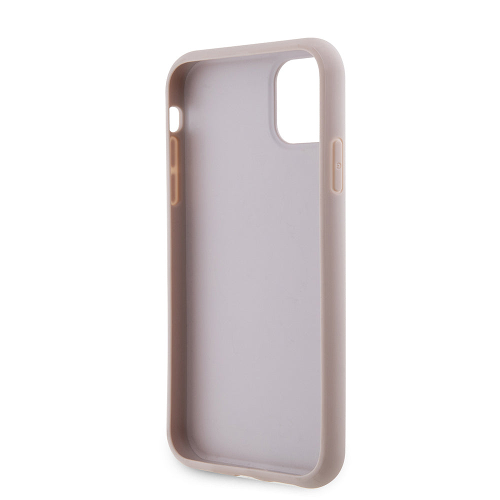 Apple iPhone 11 Case Guess PU Leather Large Metal Logo Design Cover Gray