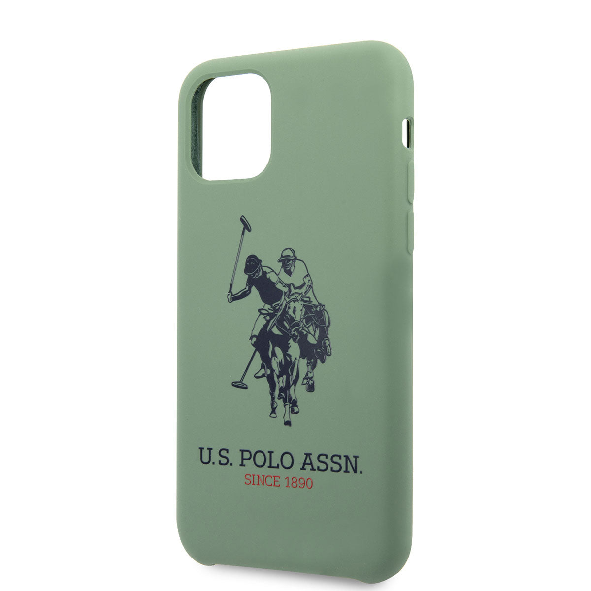 Apple iPhone 11 Case US POLO ASSN. Silicone Large Logo Design Cover Green