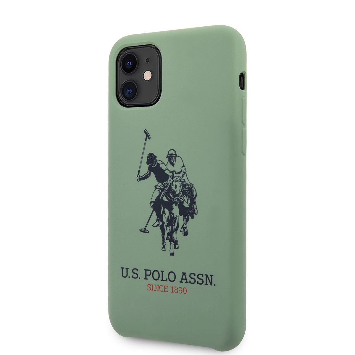 Apple iPhone 11 Case US POLO ASSN. Silicone Large Logo Design Cover Green