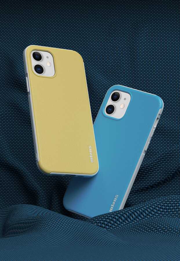 Apple iPhone 11 Kılıf Wlons Hill Kapak Sarı