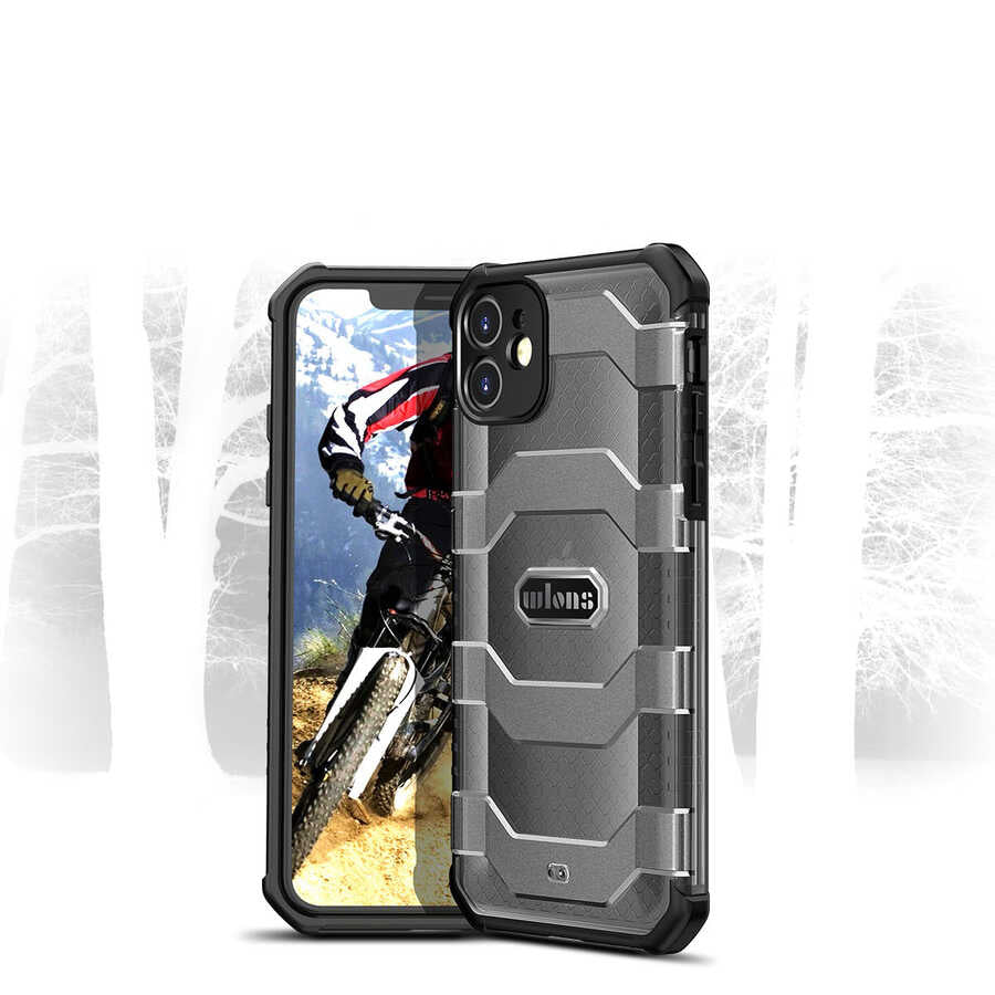 Apple iPhone 11 Kılıf Wlons Mit Kapak Siyah