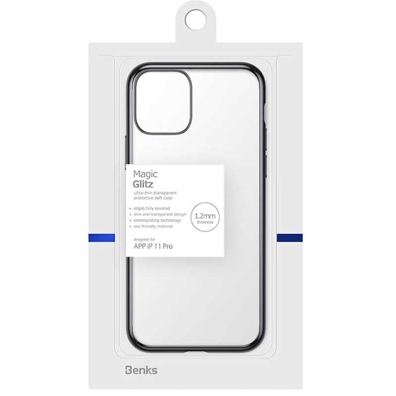 Apple iPhone 11 Pro Benks Magic Glitz Ultra-Thin Transparent Protective Soft Cover Black