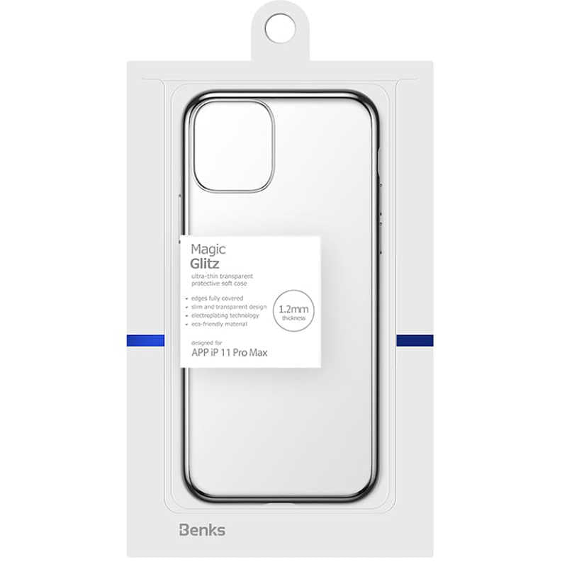 Apple iPhone 11 Pro Max Benks Magic Glitz Ultra-Thin Transparent Protective Soft Cover Silver