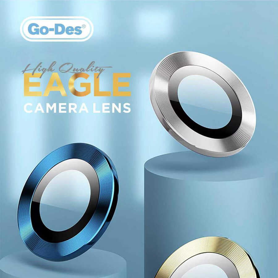 Apple iPhone 11 Pro Max Go Des Eagle Camera Lens Protector Silver