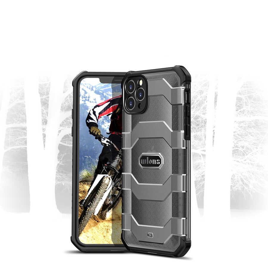Apple iPhone 11 Pro Max Kılıf Wlons Mit Kapak Siyah