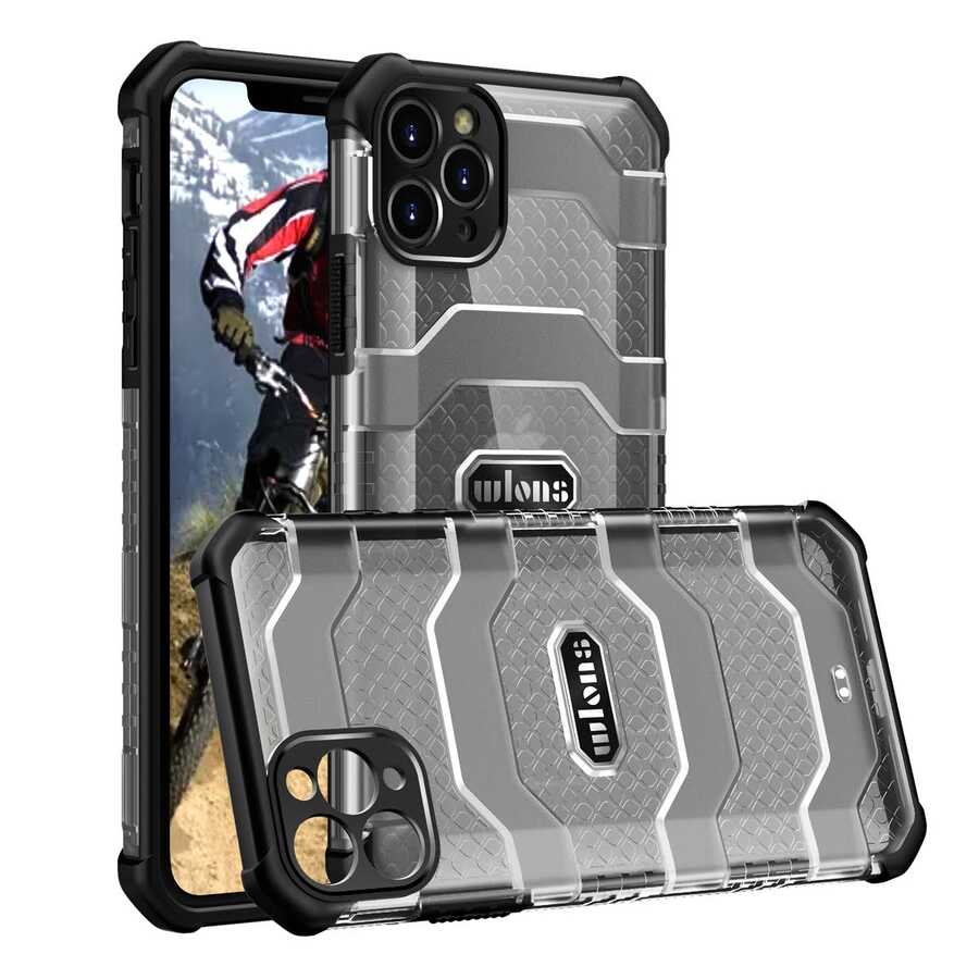 Apple iPhone 11 Pro Max Kılıf Wlons Mit Kapak Siyah