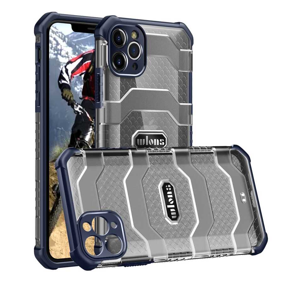 Apple iPhone 11 Pro Max Kılıf Wlons Mit Kapak Lacivert
