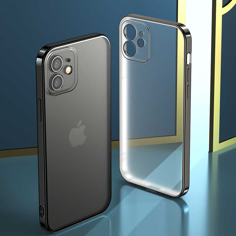 Apple iPhone 12 Benks Matte Electroplated TPU Cover Blue