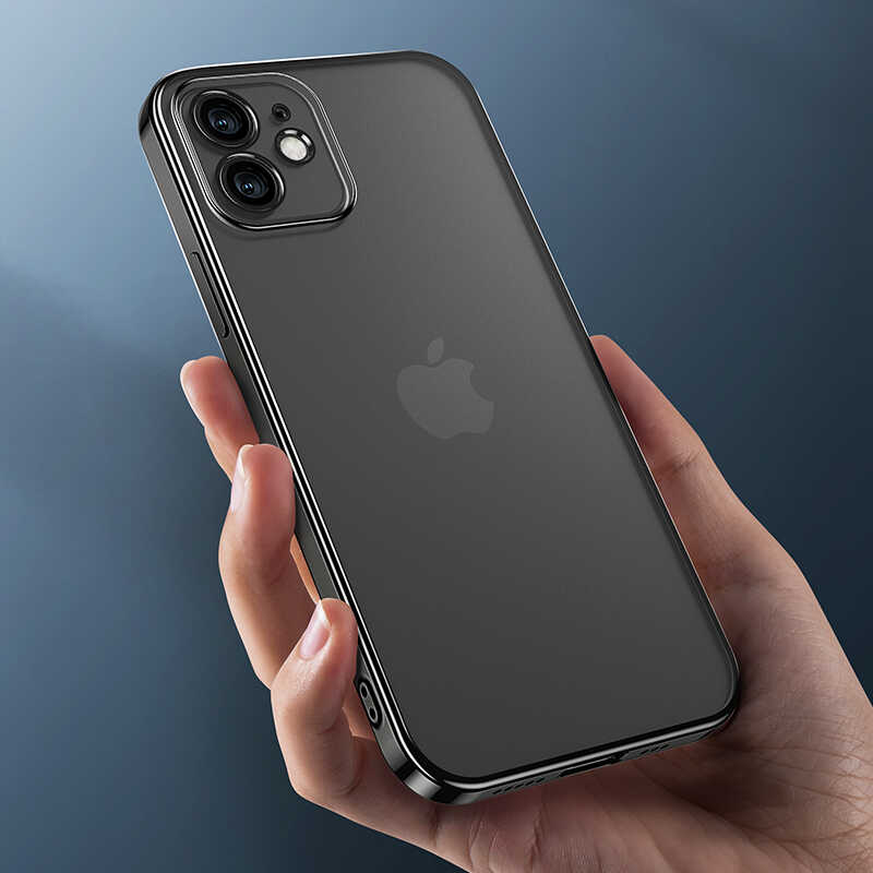 Apple iPhone 12 Benks Matte Electroplated TPU Cover Blue