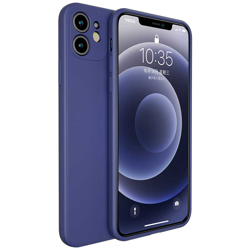 Apple iPhone 12 Case Benks Painting TPU Cover Navy Blue