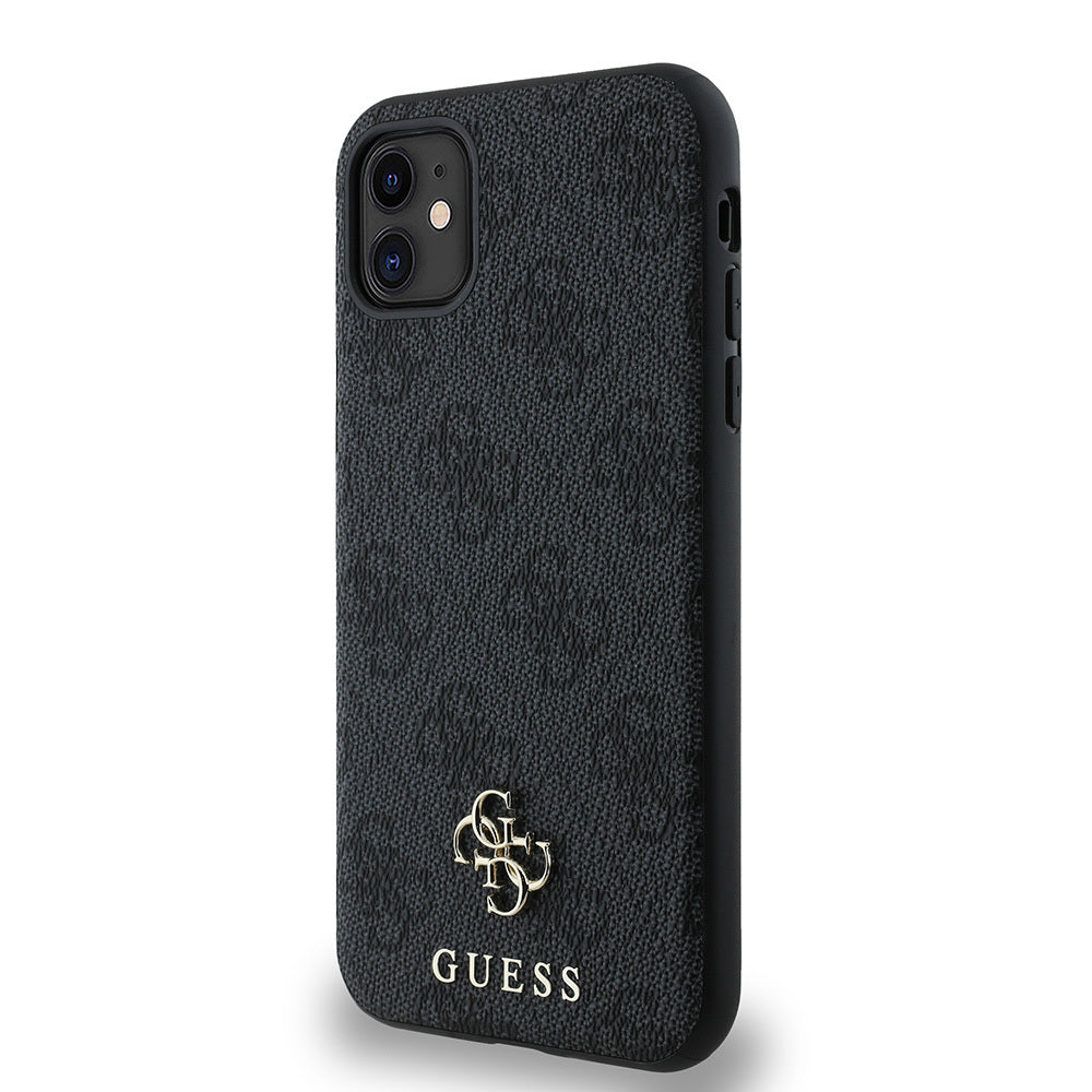 Apple iPhone 12 Case Guess Original Licensed M-safe Charging Feature Small 4G Classic Cover Pink