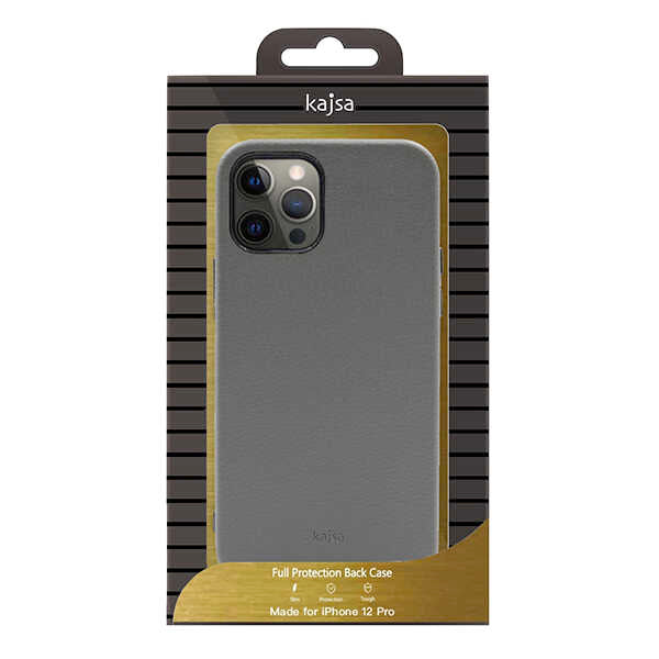Apple iPhone 12 Case Kajsa Litchi Cover Green