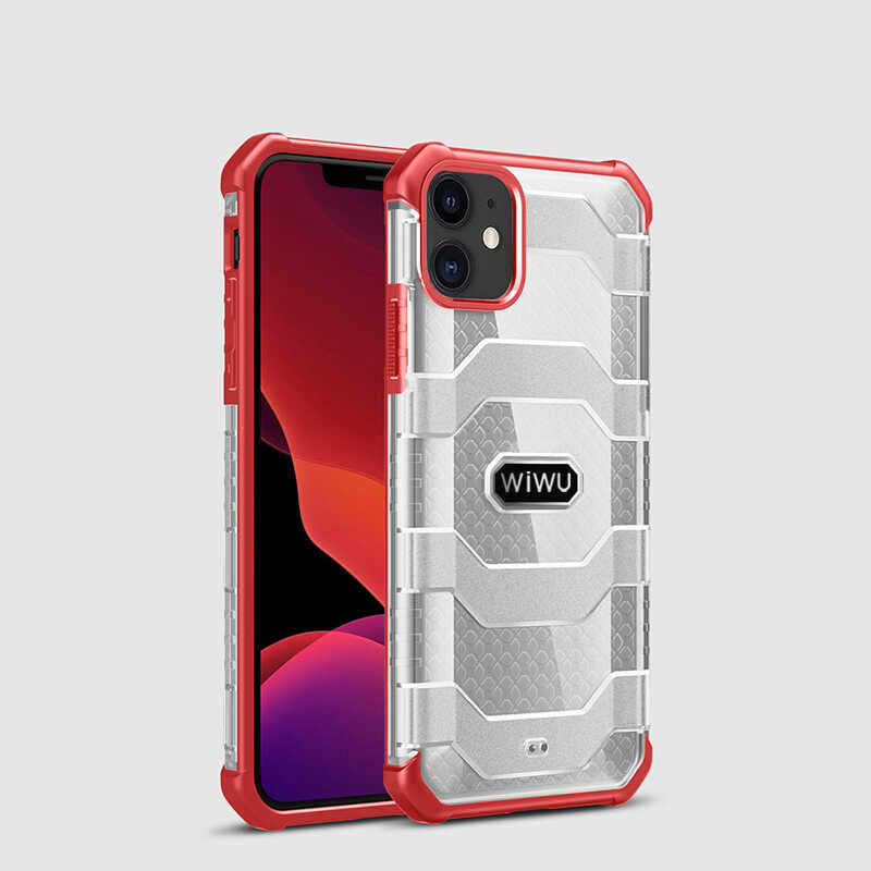 Apple iPhone 12 Case Wiwu Voyager Cover Red