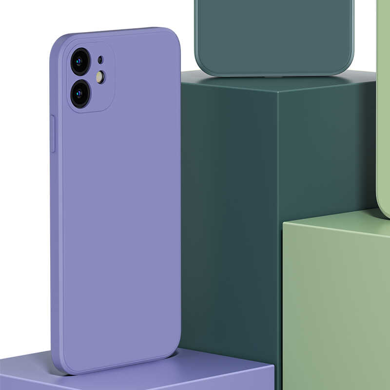 Apple iPhone 12 Mini Case Benks Painting TPU Cover Lavendery Gray