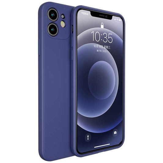 Apple iPhone 12 Mini Kılıf Benks Painting TPU Kapak Lacivert