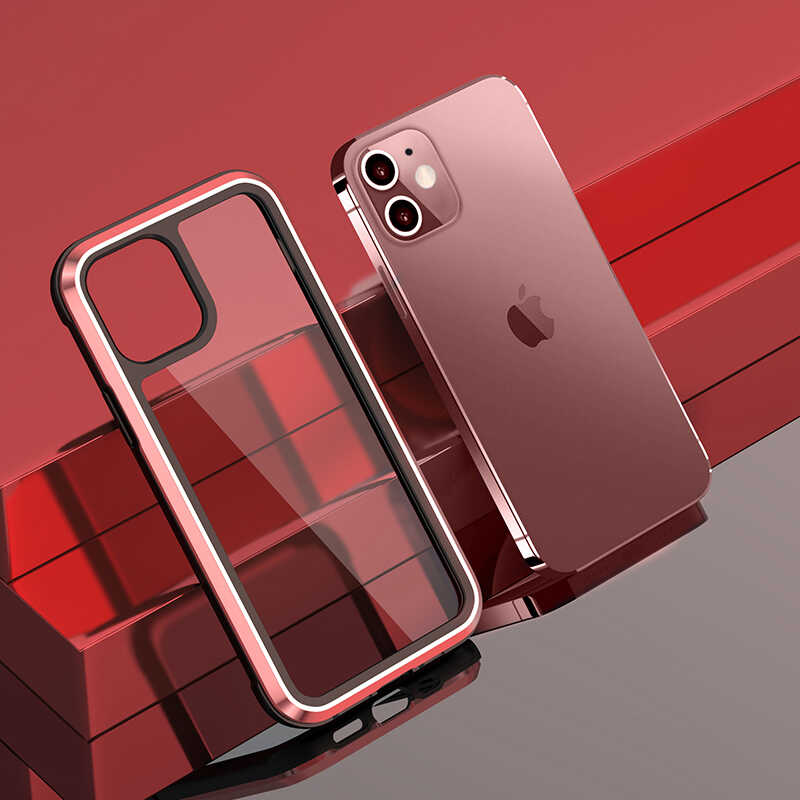 Apple iPhone 12 Mini Case Wiwu Defens Armor Cover Red