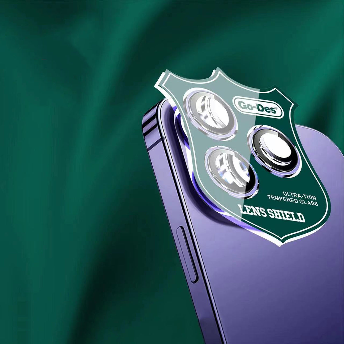 Apple iPhone 12 Pro Go Des CL-10 Camera Lens Protector Silver