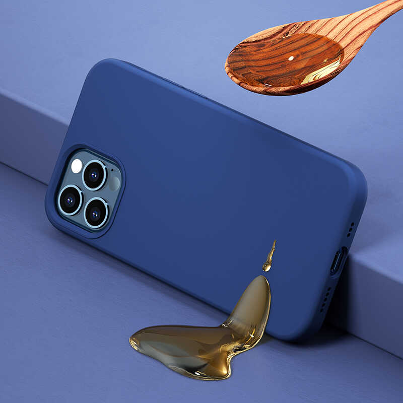 Apple iPhone 12 Pro Case Benks M-safe Magnetic Original Apple MFI Certified Silicone Cover Blue