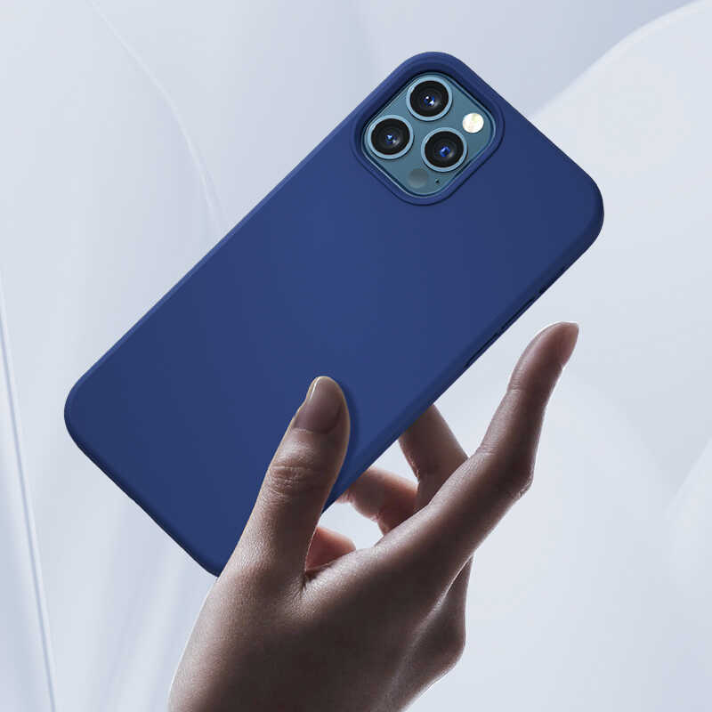 Apple iPhone 12 Pro Case Benks M-safe Magnetic Original Apple MFI Certified Silicone Cover Blue