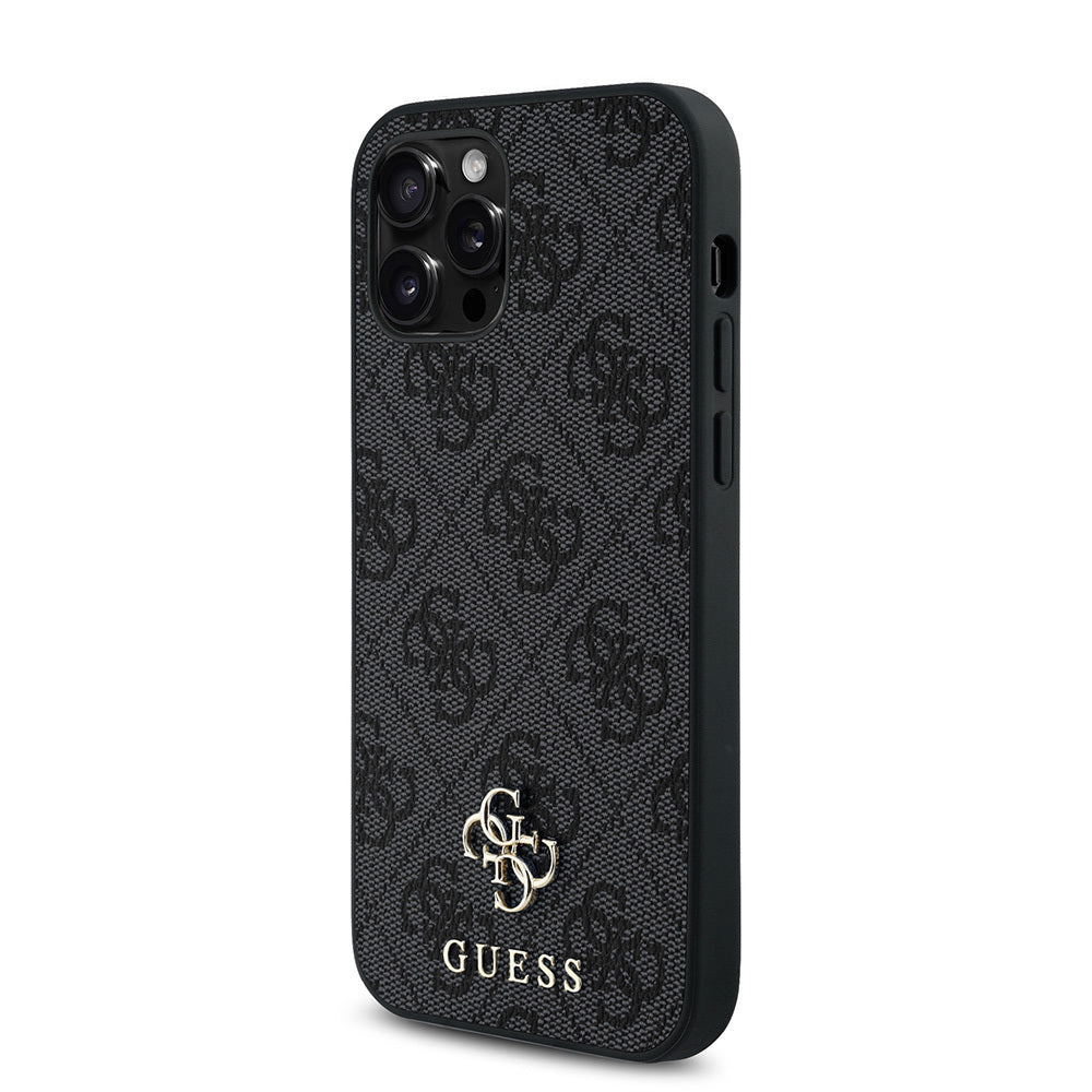 Apple iPhone 12 Pro Case Guess Original Licensed M-safe Charging Feature Small 4G Classic Cover Brown