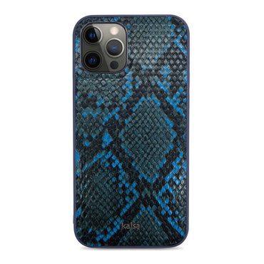 Apple iPhone 12 Pro Kılıf Kajsa Glamorous Serisi Snake Pattern Kapak Kırmızı