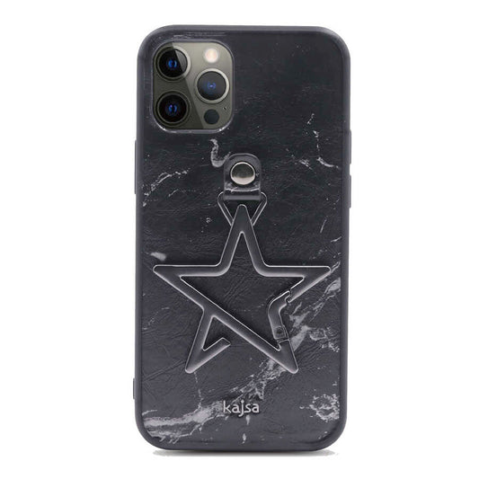 Apple iPhone 12 Pro Kılıf Kajsa Starry Serisi Marble Kapak NO1