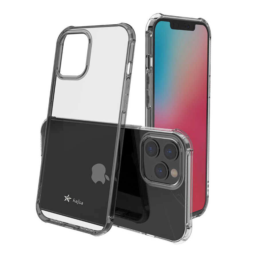 Apple iPhone 12 Pro Case Kajsa Transparent Cover Gray