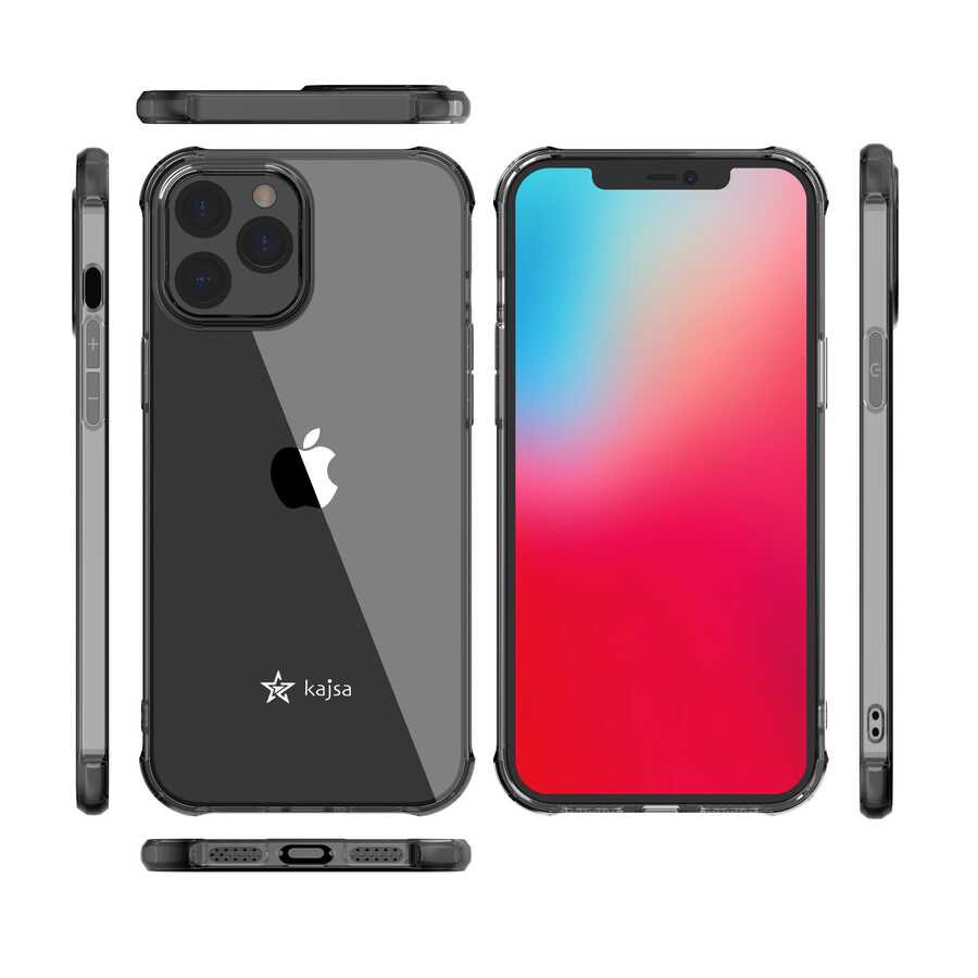 Apple iPhone 12 Pro Case Kajsa Transparent Cover Gray
