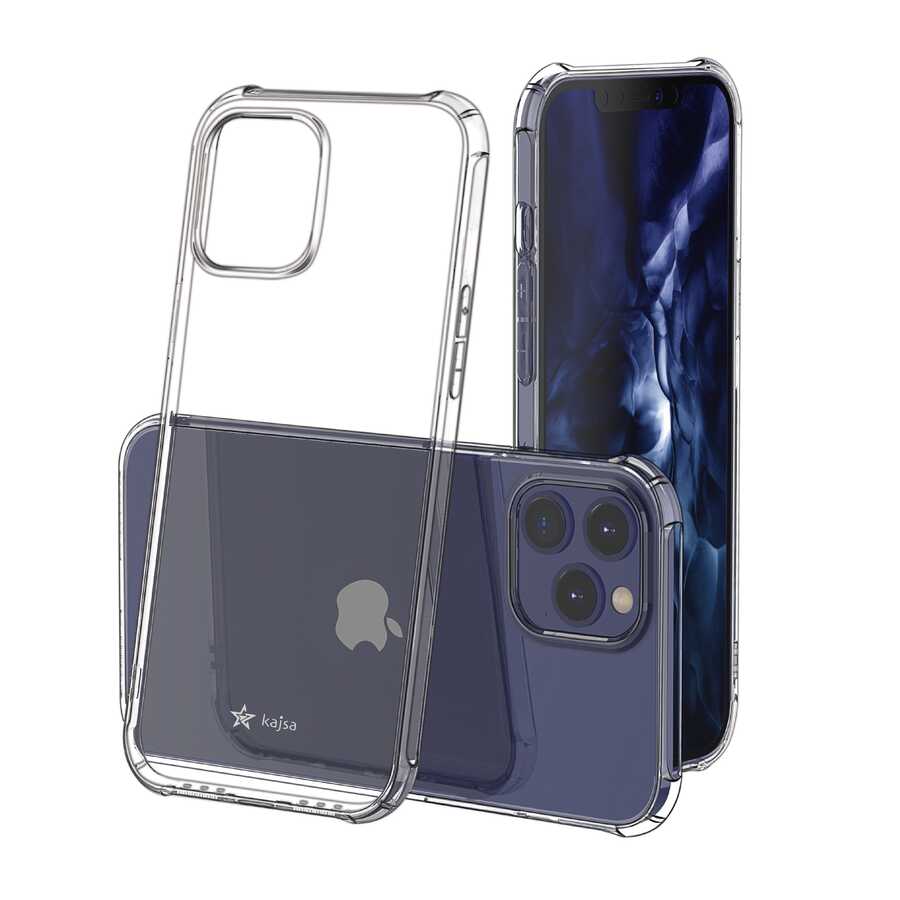 Apple iPhone 12 Pro Case Kajsa Transparent Cover Gray