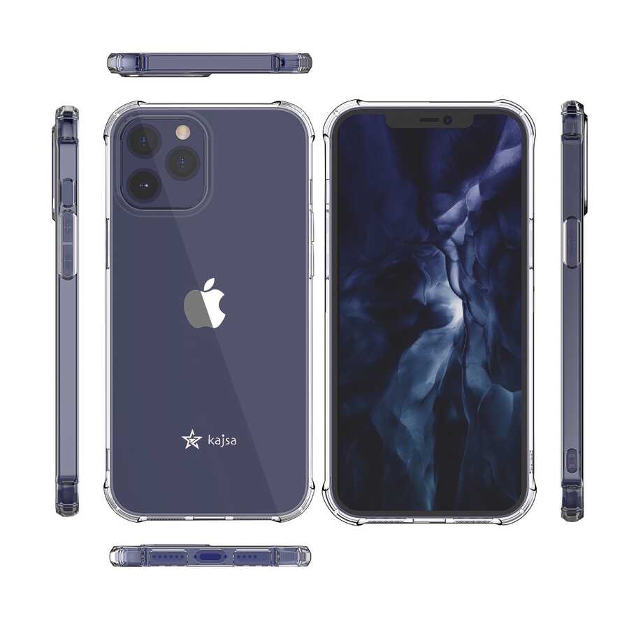 Apple iPhone 12 Pro Case Kajsa Transparent Cover Gray