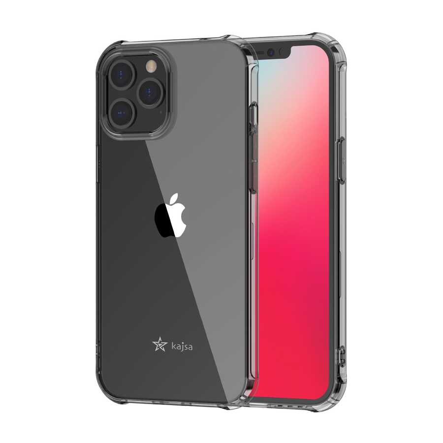 Apple iPhone 12 Pro Case Kajsa Transparent Cover Gray